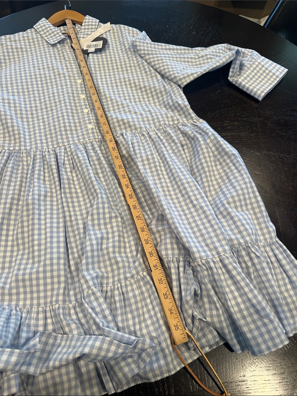 byTiMO Light Blue & White Gingham Button-Up Western Dress - Picture 16 of 16